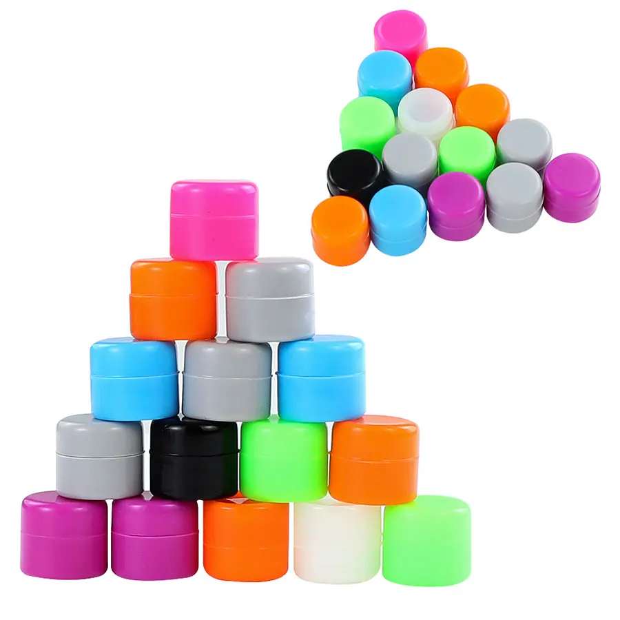 

1000PCS，1ML Nonstick Silicone Container Safe Jar Storage Girls Gifts Multi-purpose Kitchen Box