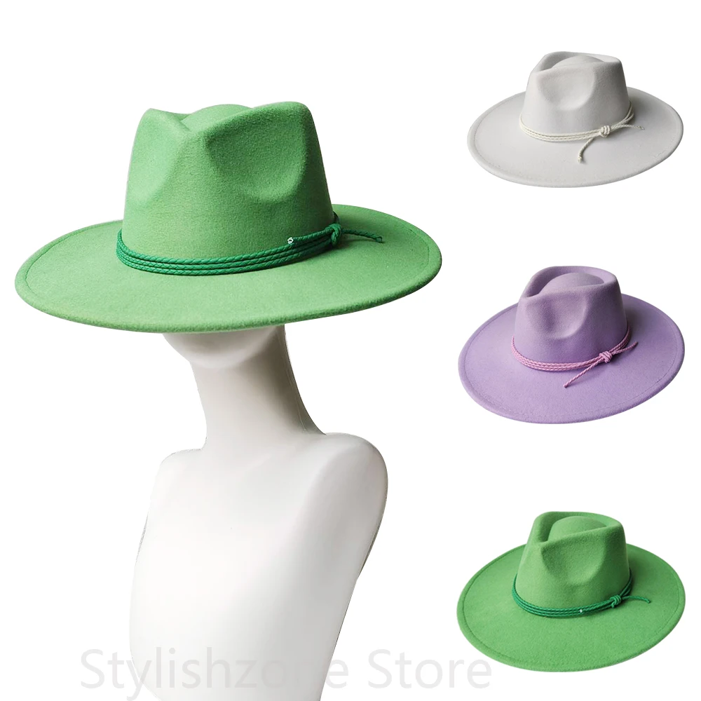 

NewFedora hatVintage Elegant Women's Hat Fashion Panama Hat British Men's Jazz Hat