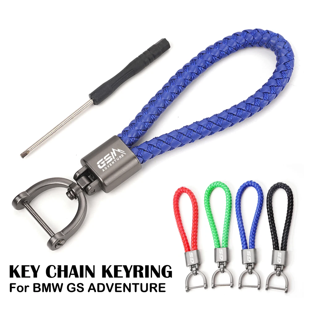 

Брелок для ключей BMW GS Adventure R1250GS R1200GS F850GS F750GS F650GS F900GS F800GS R1250 GSA, металлический брелок с плетеной веревкой