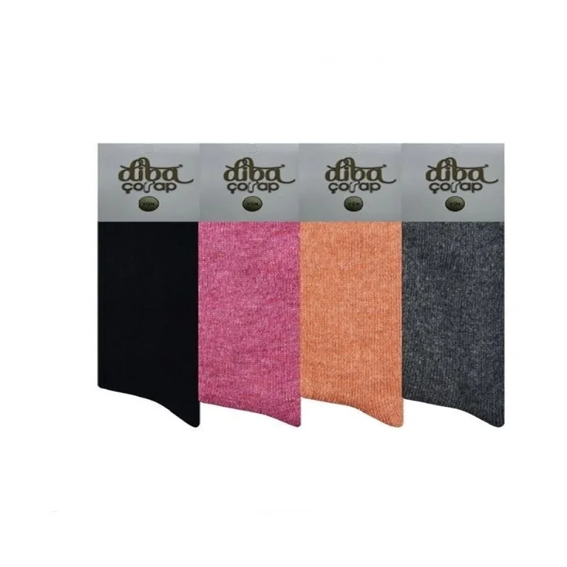 Odix Women's Winter Wool Mixed Color Wool Socks Size 36-40 3 Pairs