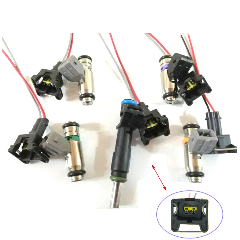 x5/10 Fuel Injector Connector Wiring Plugs Clips Boost Solenoid Valve Fit EV1 OBD1 Pigtail Cut & Splice 440cc 650cc 850cc 1000cc engine turbo clip