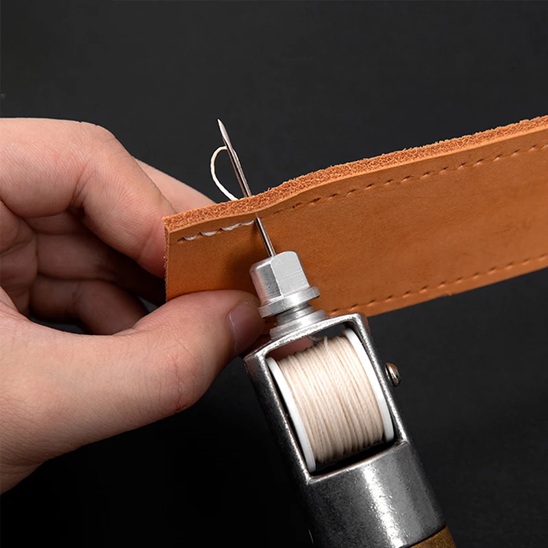 WUTA 1 Piece Leather Bobbin Thread Hand Sewing line fit for Speedy Stitcher Machine Tool Craft Stitching Shoemaker Canvas Repair