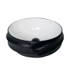 MEJE Art Basin Above Counter Bathroom Vessel Sink, Porcelain Ceramic Countertop (Include Pop Up Drain) 4