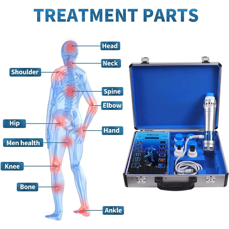 Shock Wave Therapy Machine for Joint andMuscle Pain Relief, ED Treatment,  Muscle and Bone Tissue Regeneration,Painless, Non-Invasive, No Side Effects