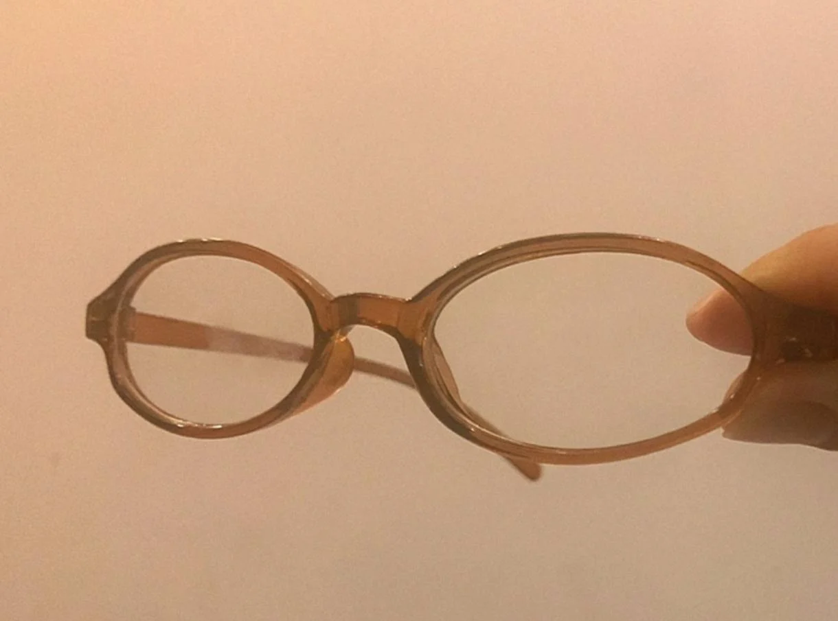 Retro Oval Glasses Women Girls Y2K Red Green Frame Glass Eyewear Decorative Computer Anti-blue Eyeglasses with Seaside Driving photo review