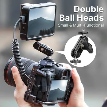 Ulanzi R102 Double 360° Ball Heads Magic Arm Holder with 1/4'' Screw Mount for Camera Video Light Monitor Photography 4