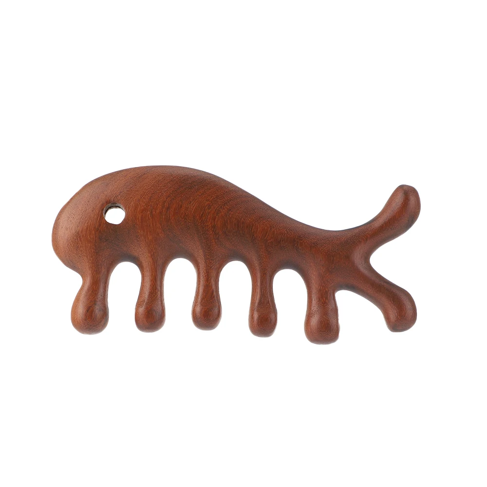 

Multifunctional Meridian Massage Comb Full Body Massage Wooden Point Acupuncture Head Comb Wide-Tooth Sandalwood Comb HealthCare