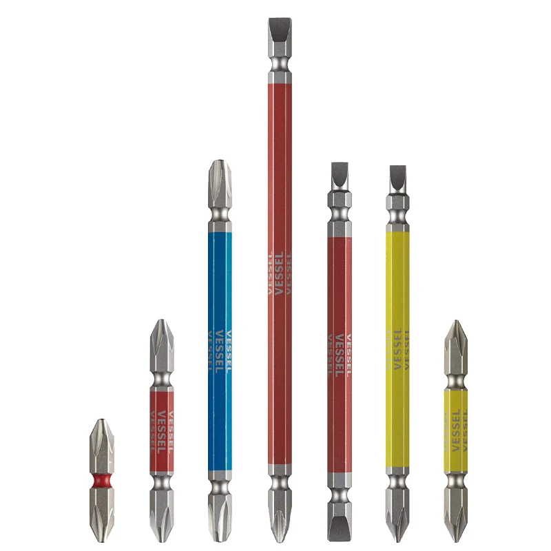 VESSEL 1/4 Inch Hex Shank Screwdriver Drill Bit Set Hex