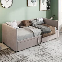 Кровать-трансформер Диван 90/180x200 см, 2-местная кровать, Расширяемый раскладной диван для гостиной — изображение 2