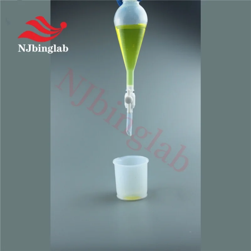 500ml PFA Separatory Funnel Resistance to HF Anti-High and Low Temperature for Chemical Analysis