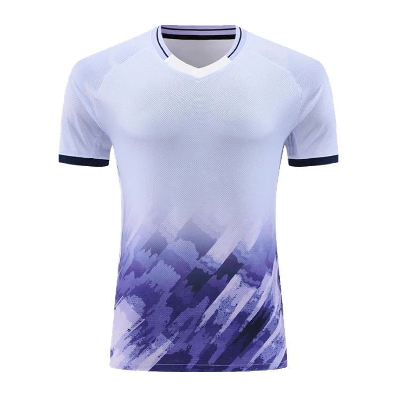 Badminton Short Sleeve Shirt Men Women Kid Table Tennis Ping Pong Pickleball Competition Uniform Top Red White Purple