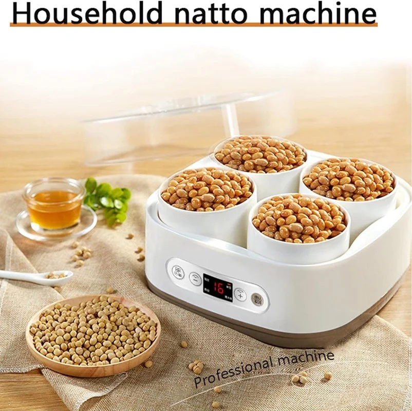 1.5L Intelligence Natto Machine Fermentation Slow Cooker Steamer Stew Pot Yogurt Maker Pickle Rice Wine 40℃ Constant Temp