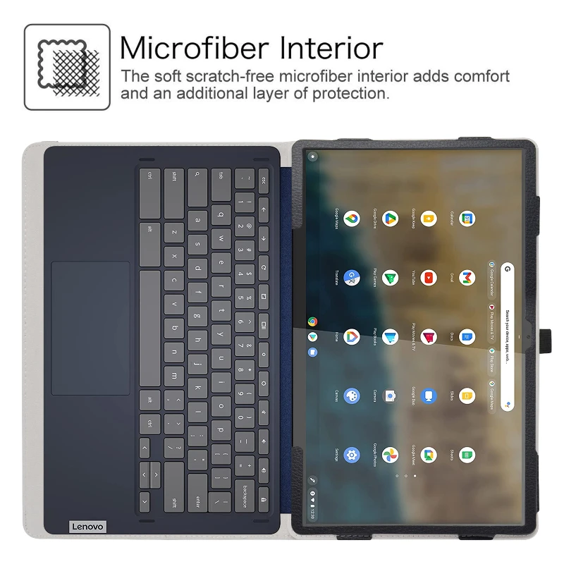 capa para lenovo ideapad duet chromebook capa dobrável com fecho elástico