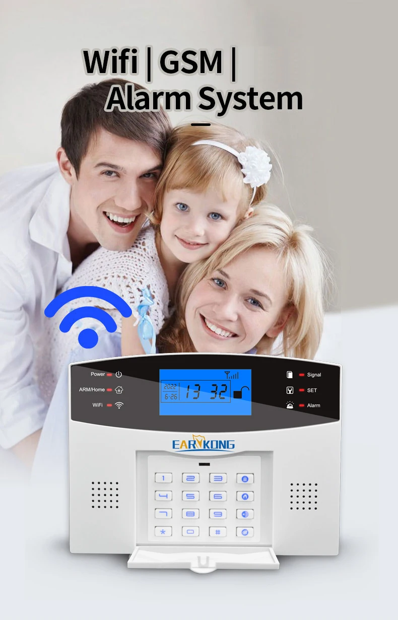 Sem Fio, WiFi, GSM, 433MHz, Host, Espanhol,