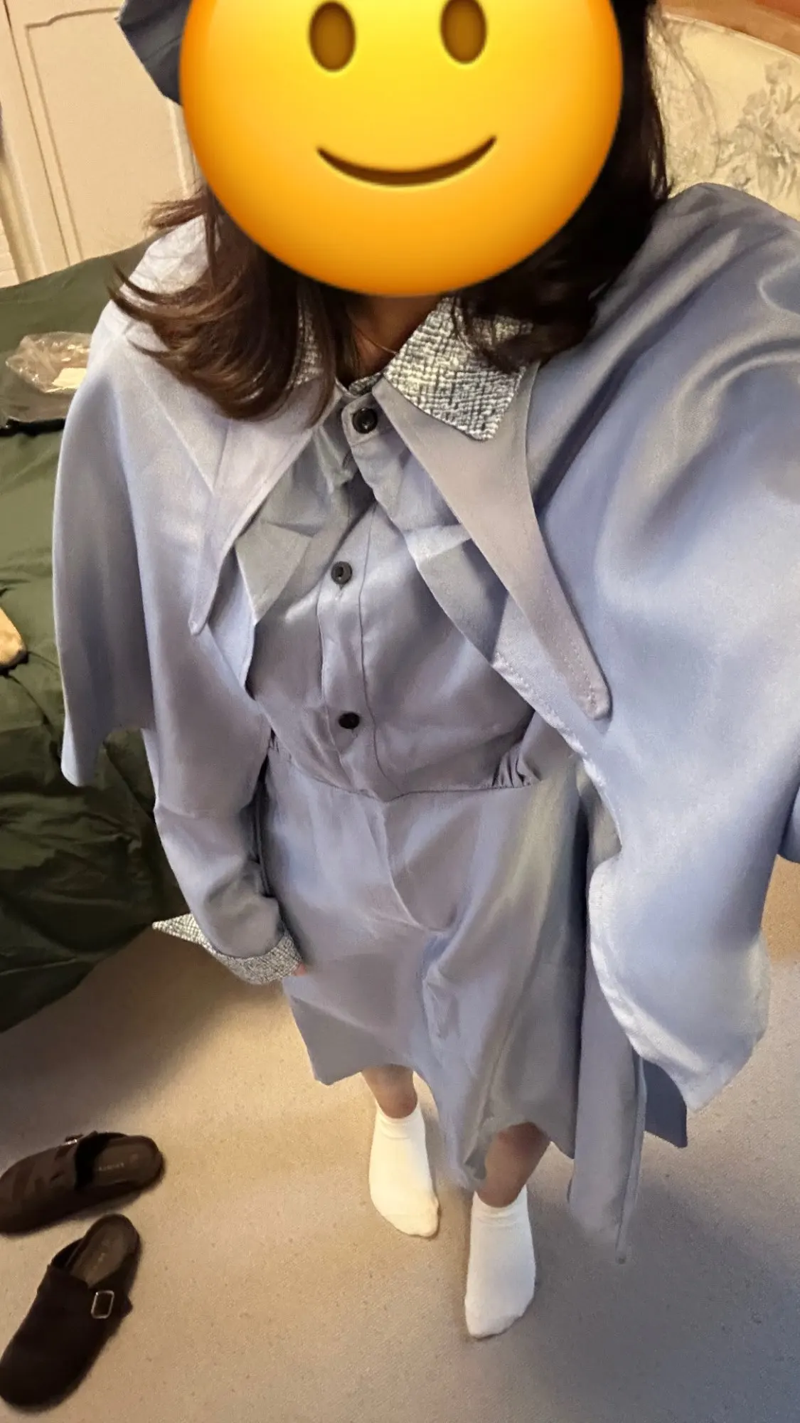 Déguisement magicienne bleue et chapeau - École de magie