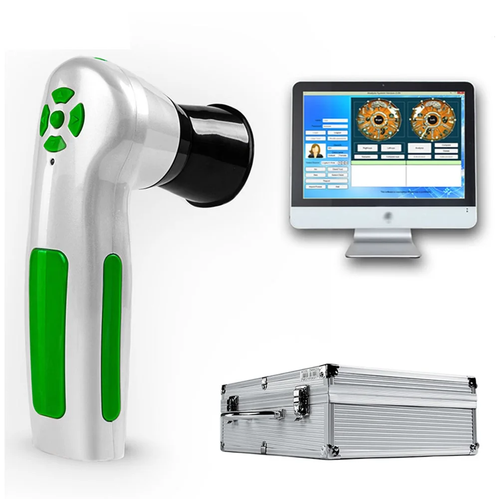 Diagnostic Eye Camera 12MP HD 30x Iris Lens and Driver-Free Analysis Software High Resolution CCD USB Iriscope 5