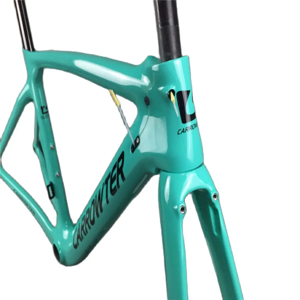 Carrowter Carbon Fiber Road Bicycle Frameset Black Red Aero Desgin