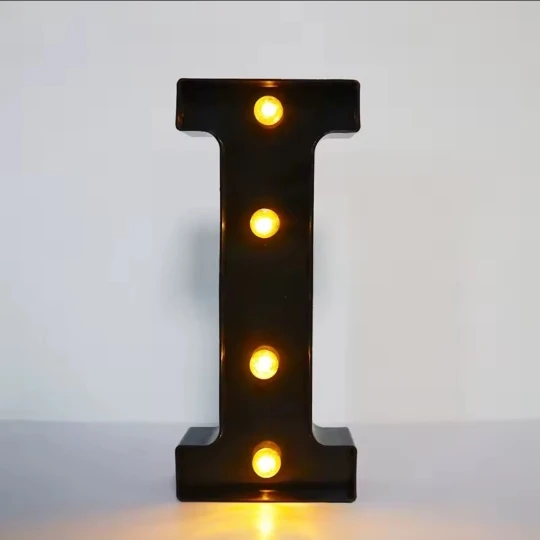22cm Letters Led Light Black Alphabet Letter Number Night Light Christmas Decoration Supplies Room Decoration Accessories photo review