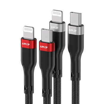 주파집 메탈쉴드 30W C타입 to 8핀 라이트닝 아이폰 고속충전 케이블 상품 이미지