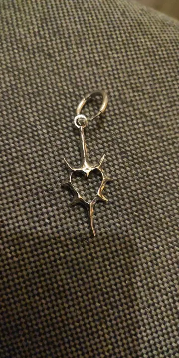 Goth Thorn Heart Earrings Korean Fashion Cross Earrings for Women Punk Charms Earring Grunge Jewelry Hip Hop Vintage Accessories photo review