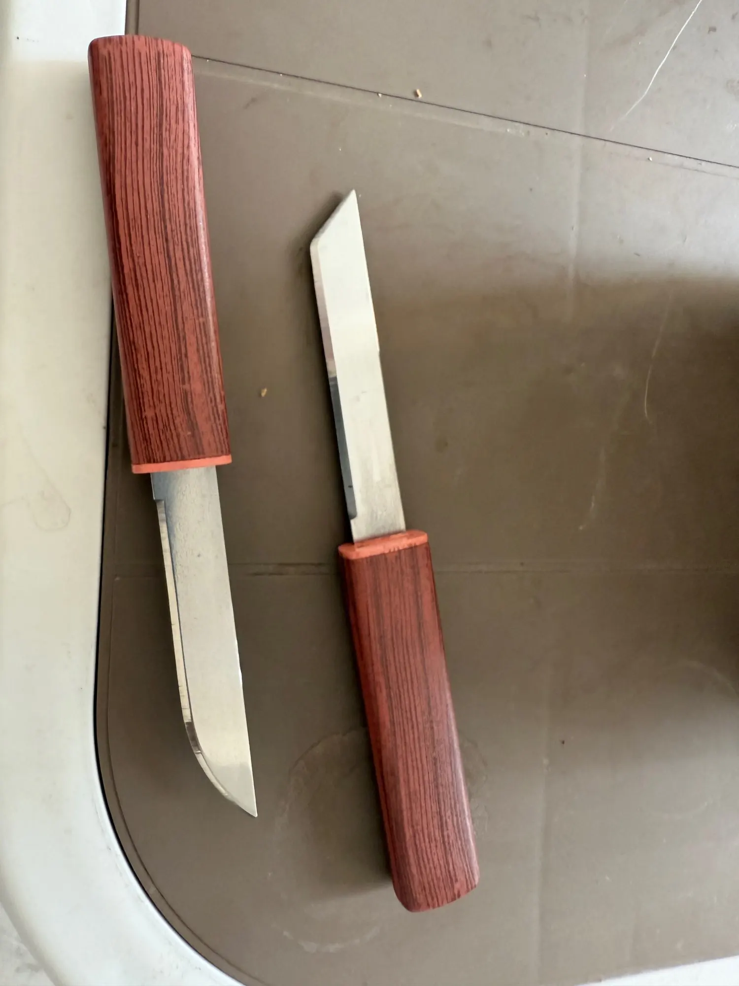 Duplo acampamento lâmina fixa faca de caça aço ao ar livre militar tático facas bolso para caça e pesca presente masculino photo review