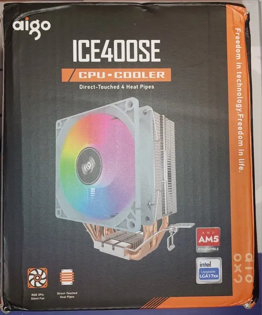 Aigo ICE CPU Cooler 2 4 6 Heat Pipes PC Radiator PWM 3PIN 90mm CPU Cooling Silent Rgb Fan For Intel 1700 1150 1156 1366 1155 AMD photo review