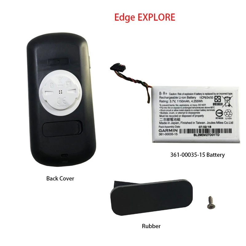

Apply To Garmin Edge Explore Bicycle Back Cover /Battery361-00035-15 /USB Waterproof Rubber Repair parts Replacement