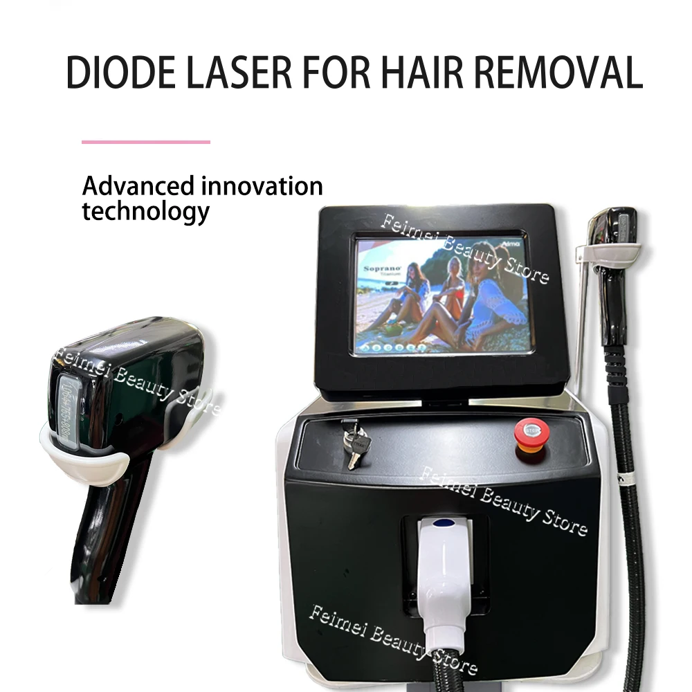 Tanio Laserowa maszyna do usuwania włosów 3 długości fal 755/1064