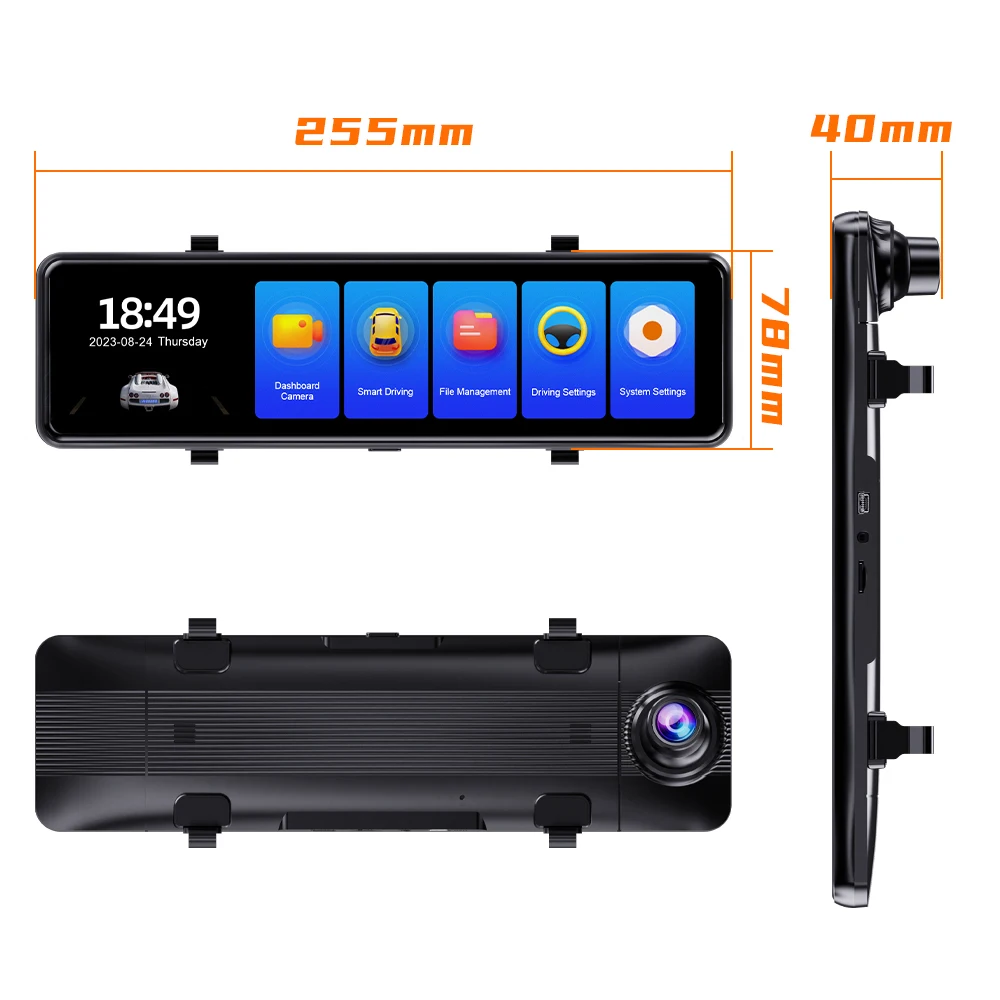 4K   ķ GPS ADAS ڵ ī޶, Ǯ ġ ũ IPS  , Asawin H109Y, Ʈ , 24H  , 10 ġ