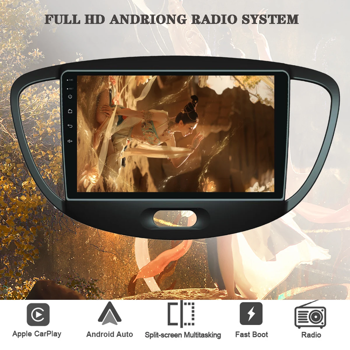 

8G RAM 128G 8Core Android 13 Car Radio Multimedia Player For Hyundai i10 2008-2012 Auto Stereo Video GPS Navigation HU Head Unit