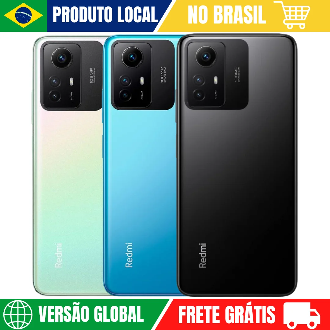 Imagem do produto Xiaomi Redmi Note 12S 256GB 8GB Ram Versão Global | Smartphone 4G , ROM Global , Câmera 108MP , Carregador 18W na loja AliExpress