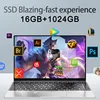 14" Business Laptop Intel N3700 16GB RAM384GB Storage Ultra thin body Gaming laptops Windows 11 pc gaming  256GB/512GB/1TBsilver 3