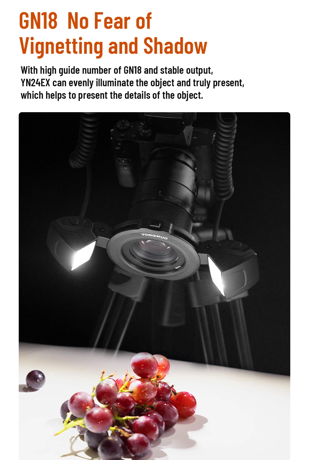 YN-14EX YN14EX II YN24EX Flash LED TTL Macro Ring Lite Flash Speedlite Light  5D