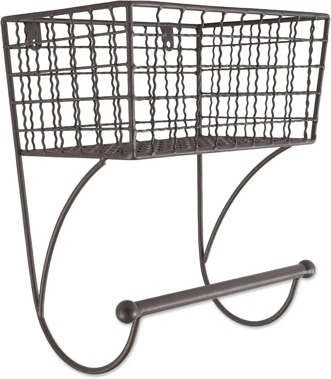 Rustic metal towel bar – farmhouse bathroom décor 2