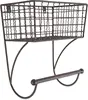 Rustic metal towel bar – farmhouse bathroom décor 2