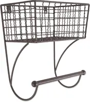 Rustic metal towel bar – farmhouse bathroom décor 2