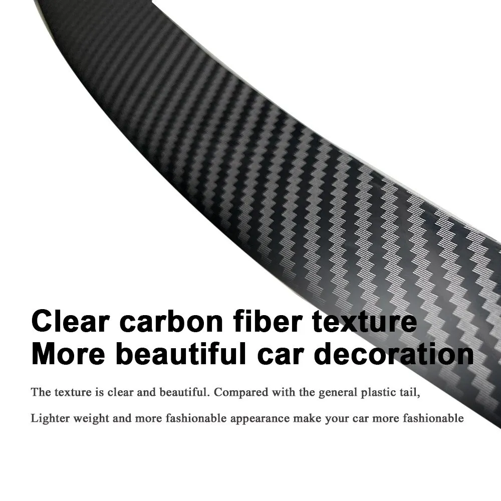 Rear Tail Wing Compact Mini Performance Spoiler Carbon Fiber Pattern Car Universal  Mini Tiny Trunk Spoiler Modification - AliExpress