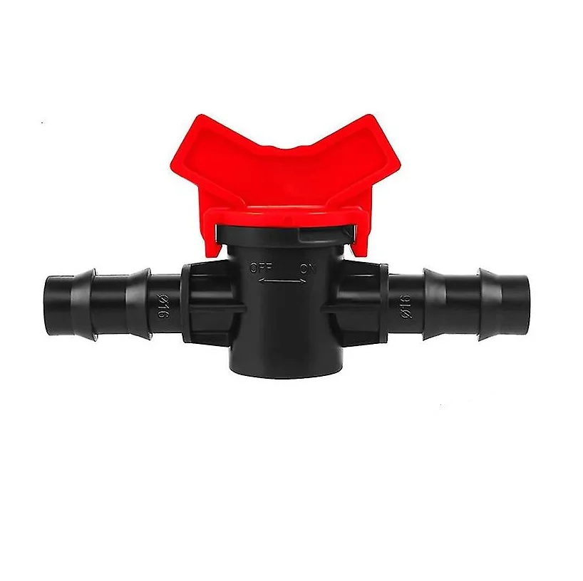 Válvula do interruptor da irrigação do gotejamento para a tubulação de irrigação de 16mm, bloco do stopcock 25 pces.