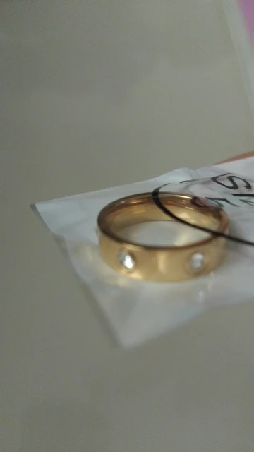 Stainless Steel Rose Gold Color Ring for Women photo review