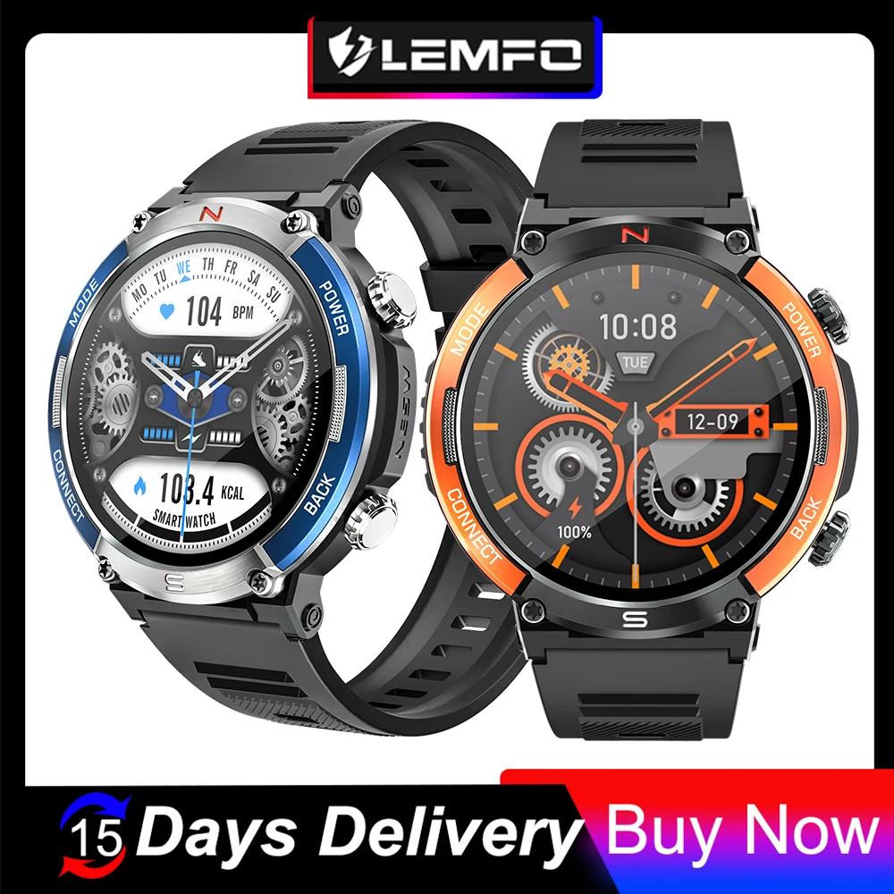 

LEMFO X11 1.52'' Display Smart Watch Men Compass Bluetooth Call Health Monitoring Waterproof True Liveness Smartwatch men