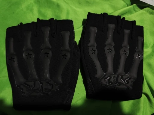 Riding Fingerless Gloves Non-slip Half Finger Gloves for Motorcycle Cycling photo review