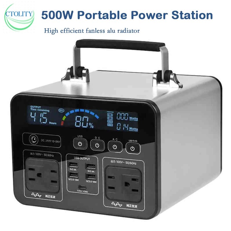 Przenośna elektrownia 110V 220V 230V 500W (szczyt 1000W) Generator