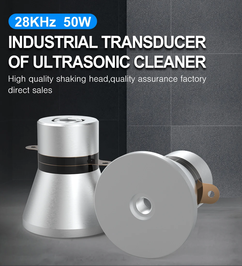 Description Picture 2 of itemGranbo Ultrasonic Transducer 28KHz 50W Vibration Emitter Ultrasound Cleaner DIY Parts Factory Direct
