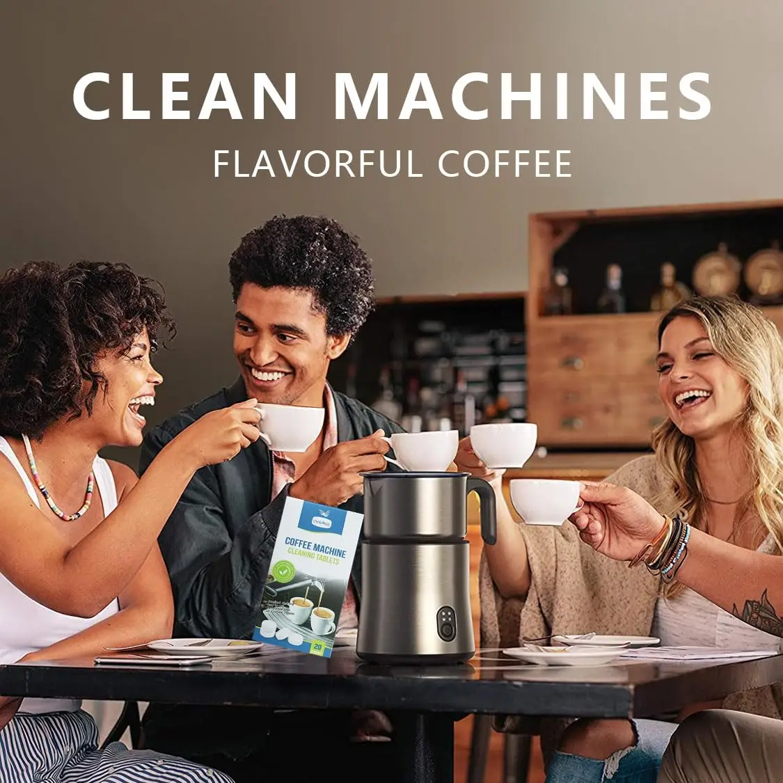 Coffee Machine Cleaning Tablets,Remove Pipe Grease,Scale And Residue,Suitable for Fully Automatic,Semi-Automatic,Espresso 4
