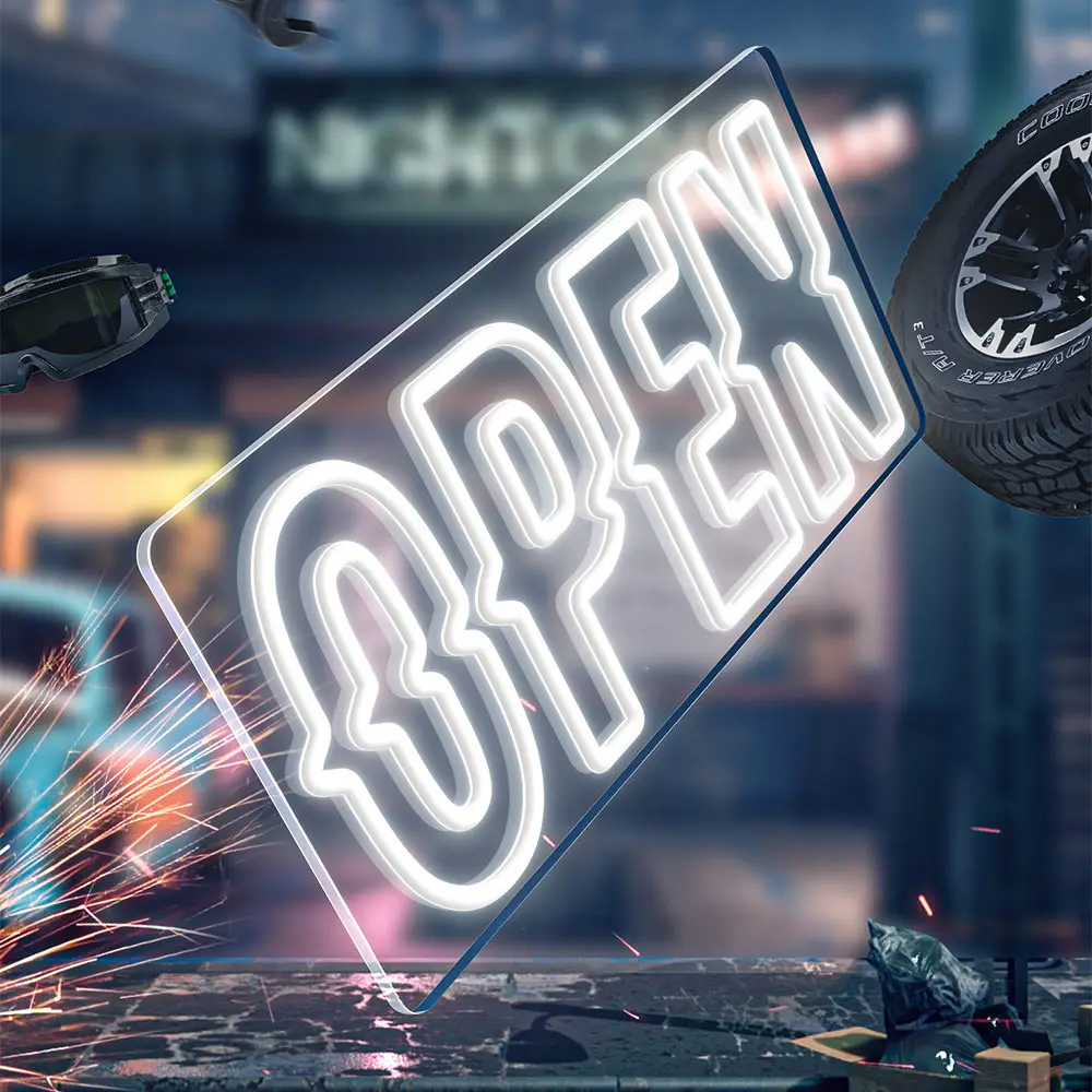 Neon Open Closed Sign