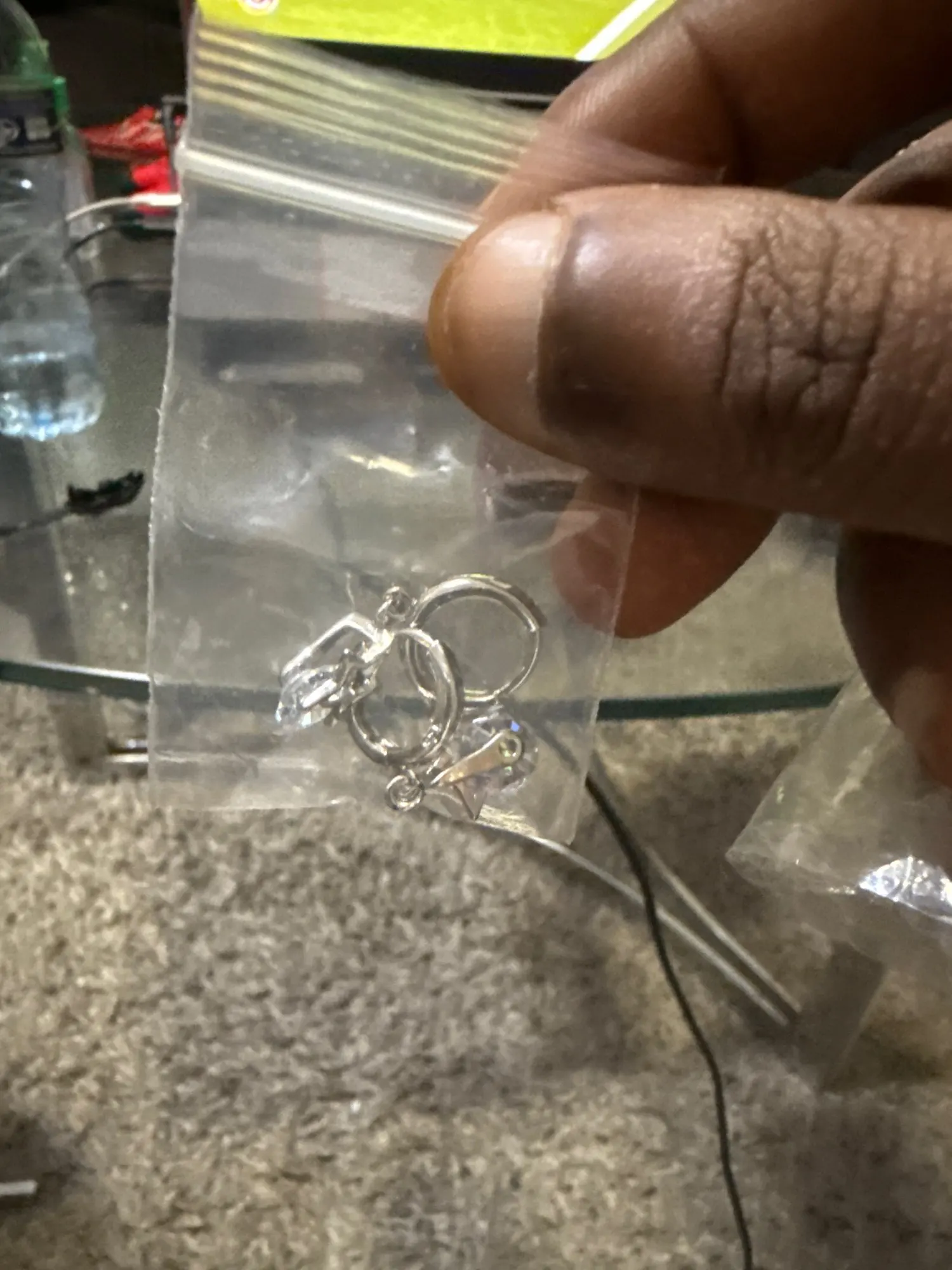 2CT Moissanite Huggie Hoop Earring photo review