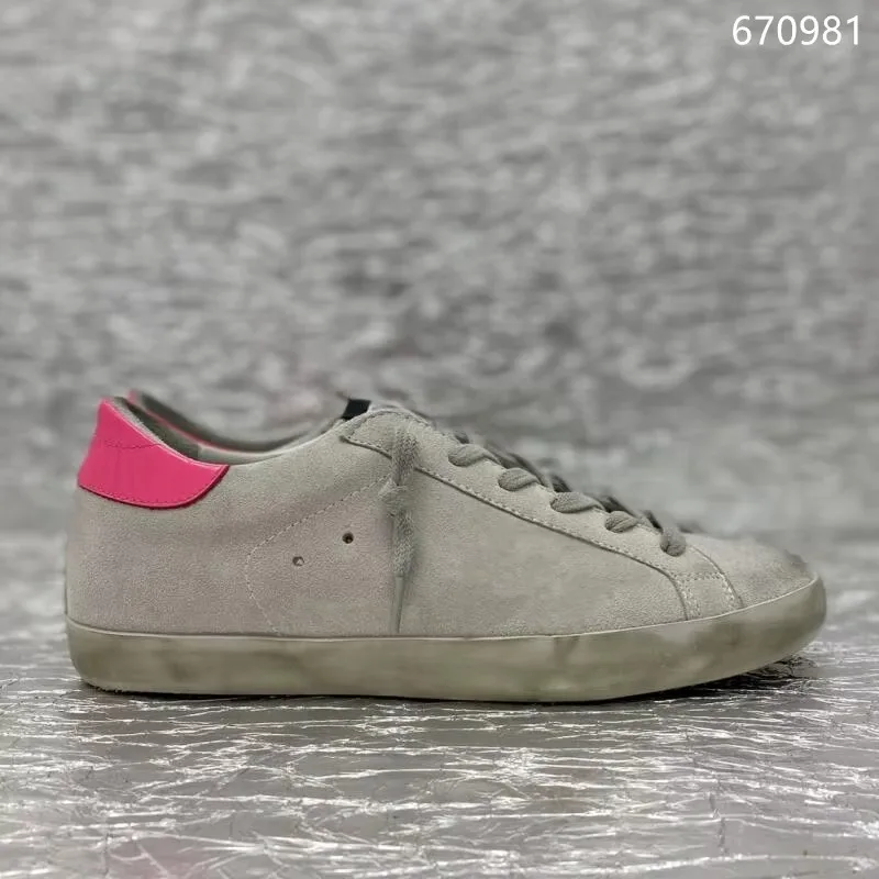 golden Classical Shoes Designer Women's & Men's Sneakers by goose Silver Glitter, Leopard Suede, Leather Style Shoe 3