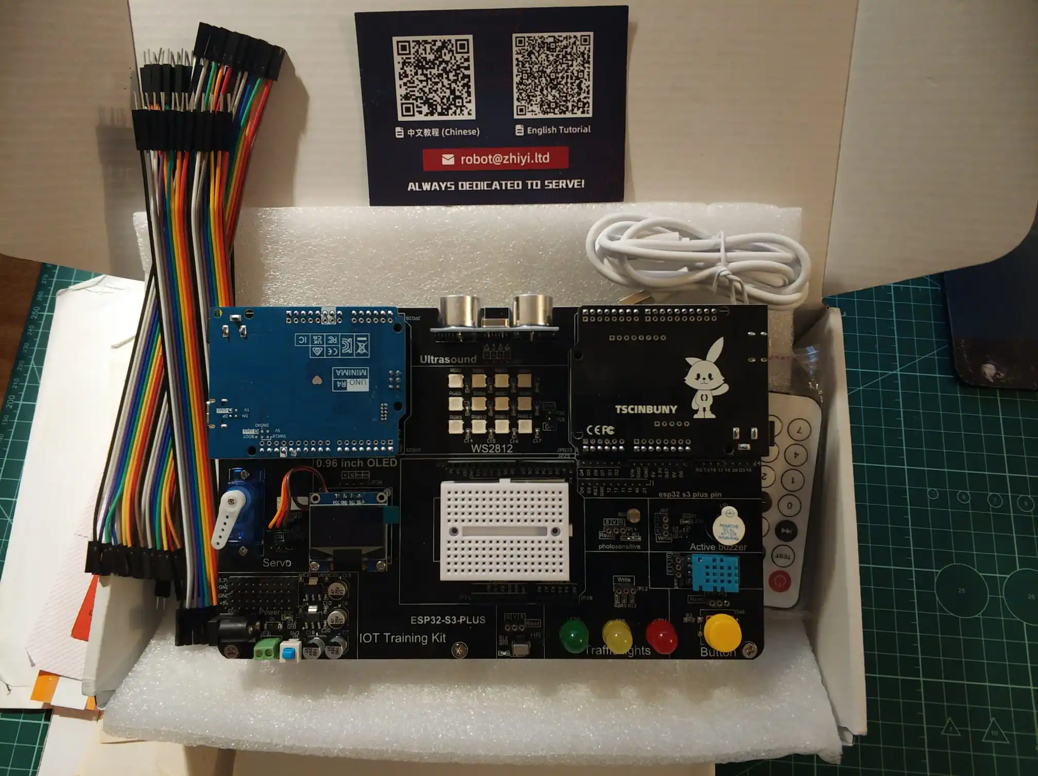 Arduino 프로그래밍 가능 IoT 개발을 위한 Tscinbuny Complete Kit ESP32 S3 PLUS 스타터 키트 ...