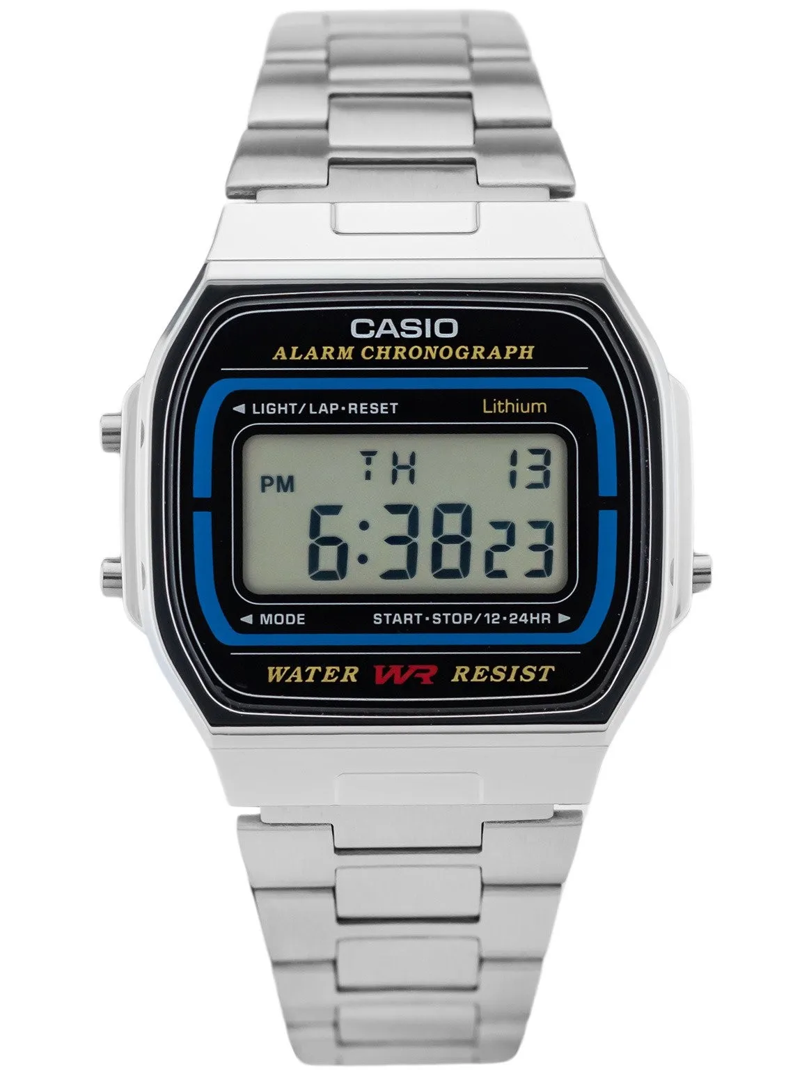 Casio Retro Classic Collection Argento A164Wa-1V Unisex 7 Anni Orologio Con Luce A Batteria