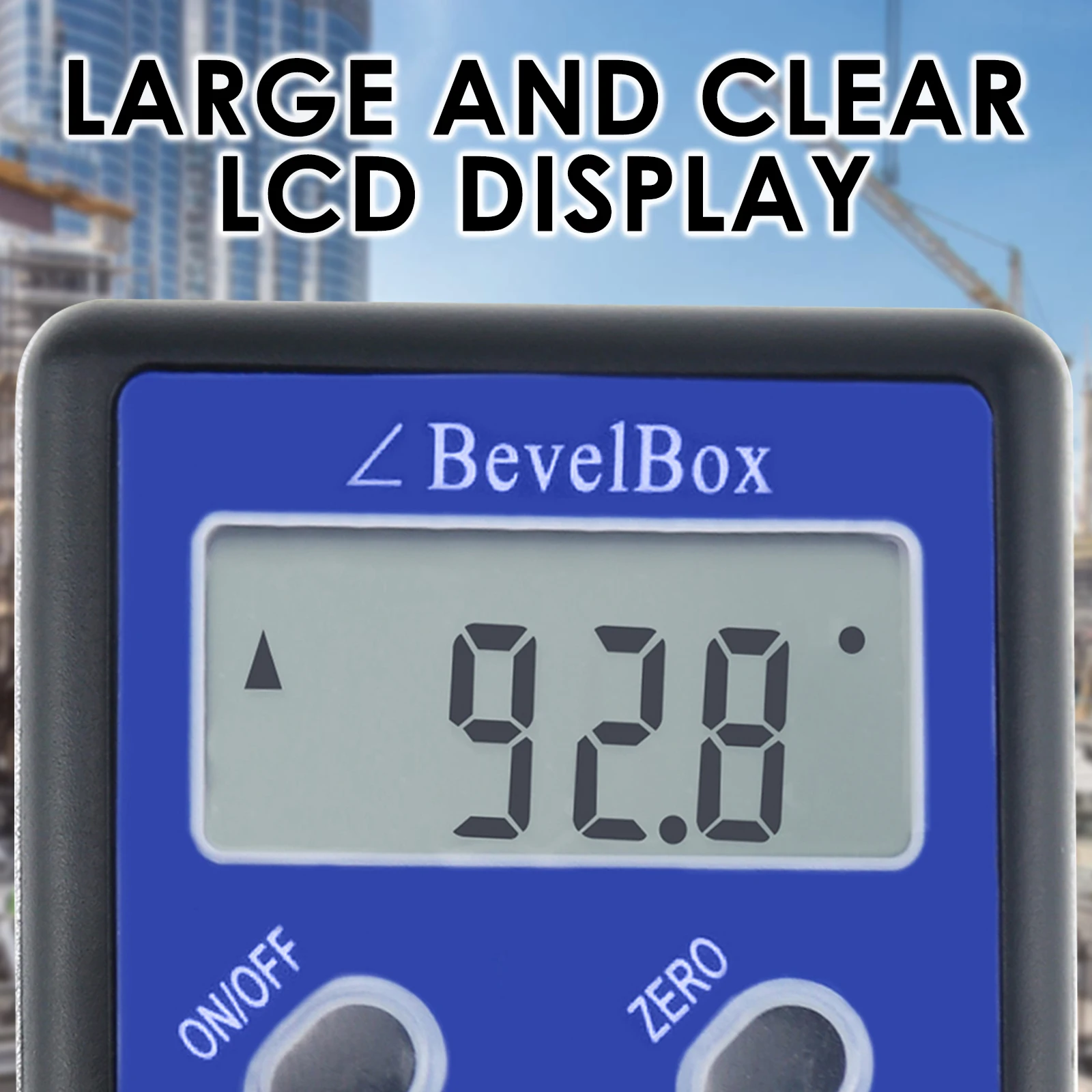 Digital 360° (±180°) Bevel Box / Inclinometer with Magnets Protractor Angle Finder 0.1° Accuracy IP54 Rate 6